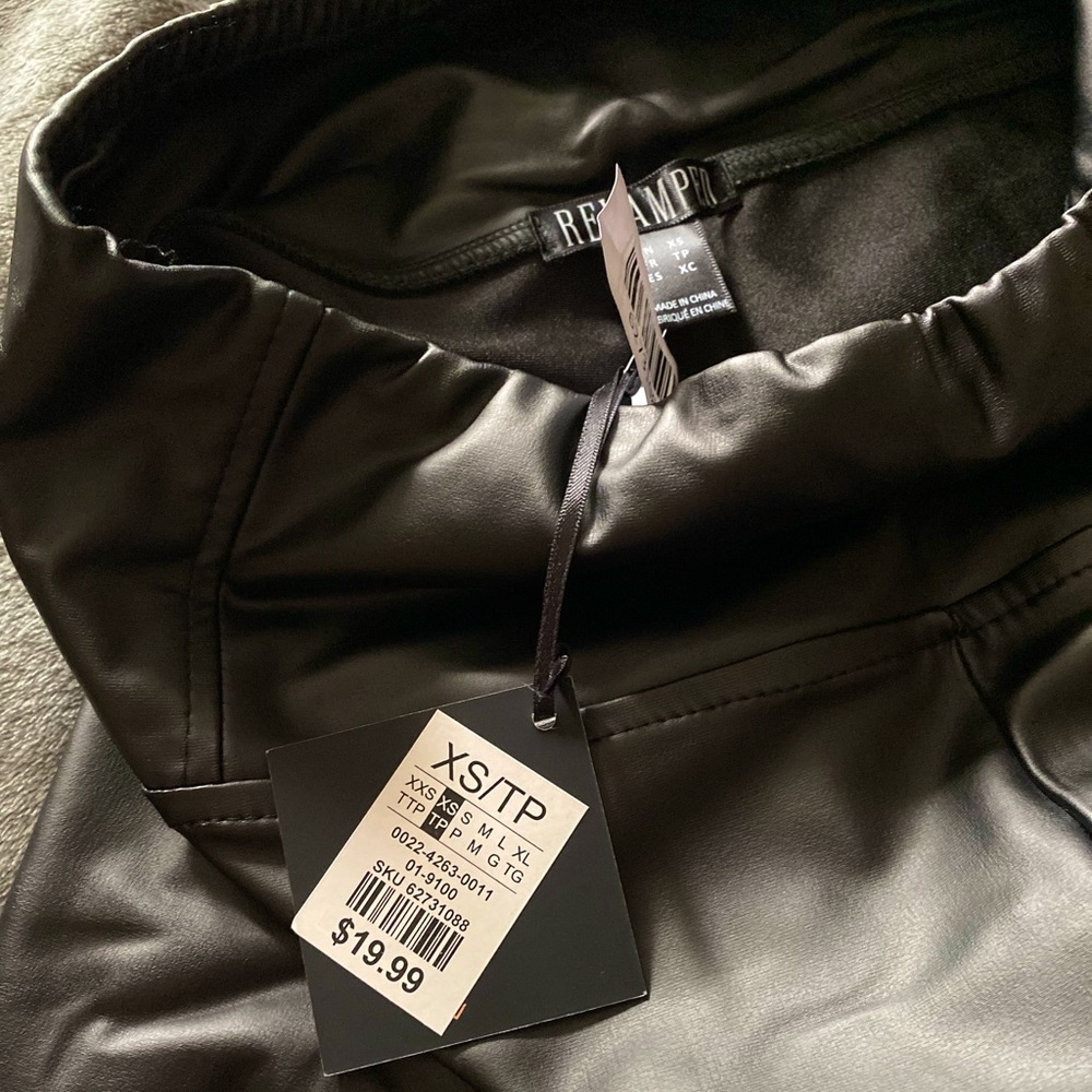 Revamped Faux Leather Leggings